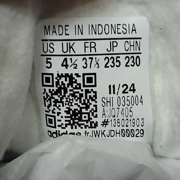 Adidas Kids' Gazelle Bold Casual Shoes JQ7405 Aurora Ink White Gold Sz 5 - Picture 9 of 10